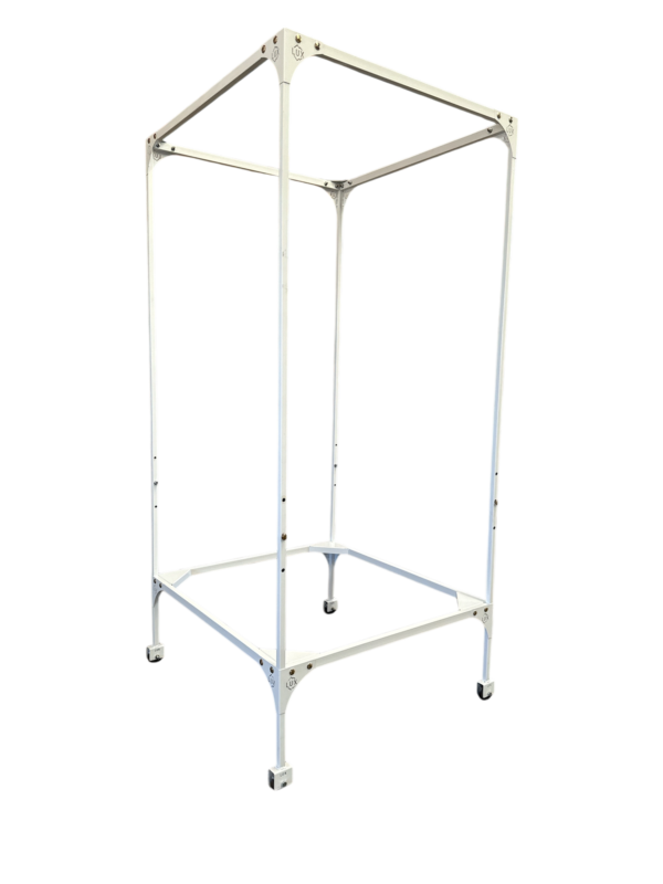 Rack caño tubular 100x100 cm con soporte tacho hidra